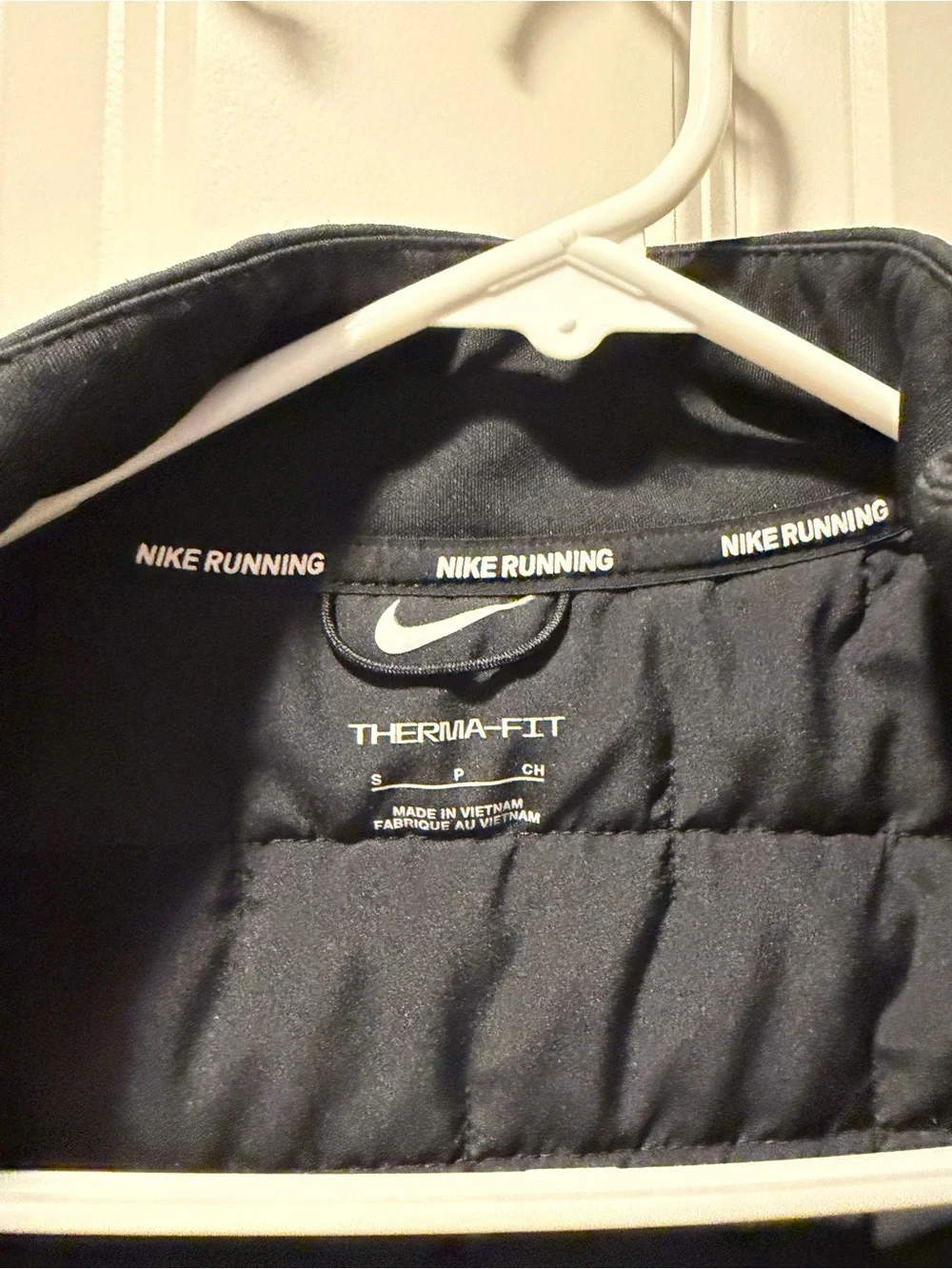 Nike  Black Quilted Puffer Hybrid Jacket